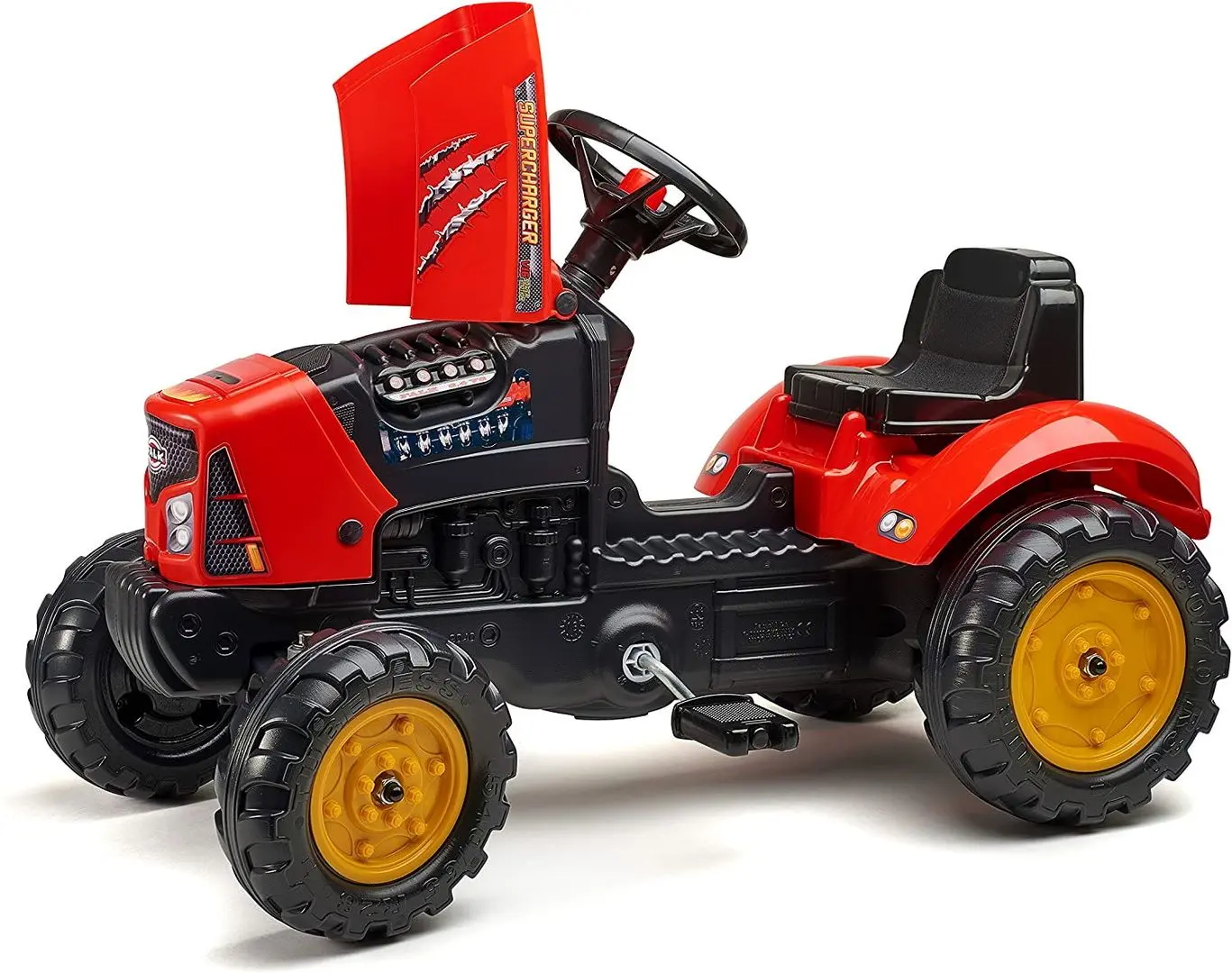 Tractor cu pedale si remorca Falk Supercharger 2030AB (Red)