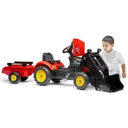 Tractor cu pedale si remorca Falk Supercharger 2030M (Red) Thumb
