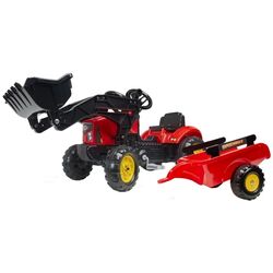 Tractor cu pedale si remorca Falk Supercharger 2030M (Red)
