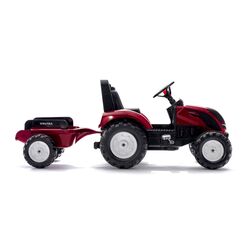 Tractor cu pedale si remorca Falk Valtra 4000AB (Red/Black) Thumb