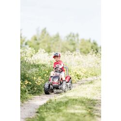 Tractor cu pedale si remorca Falk Valtra 4000AB (Red/Black) Thumb