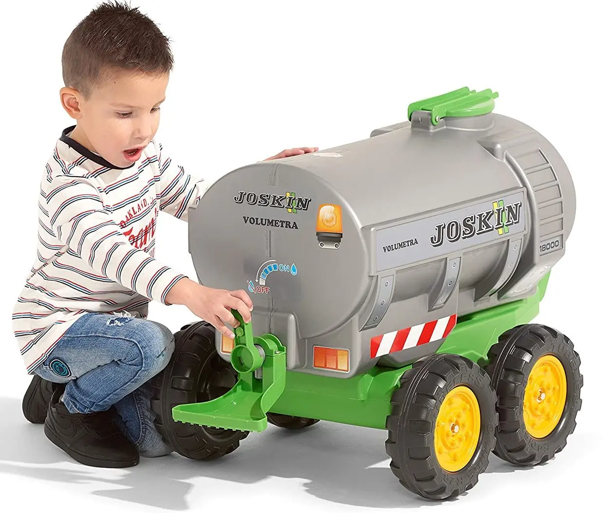 Remorca pentru tractor cu pedale Falk 943JK (Grey/Green)