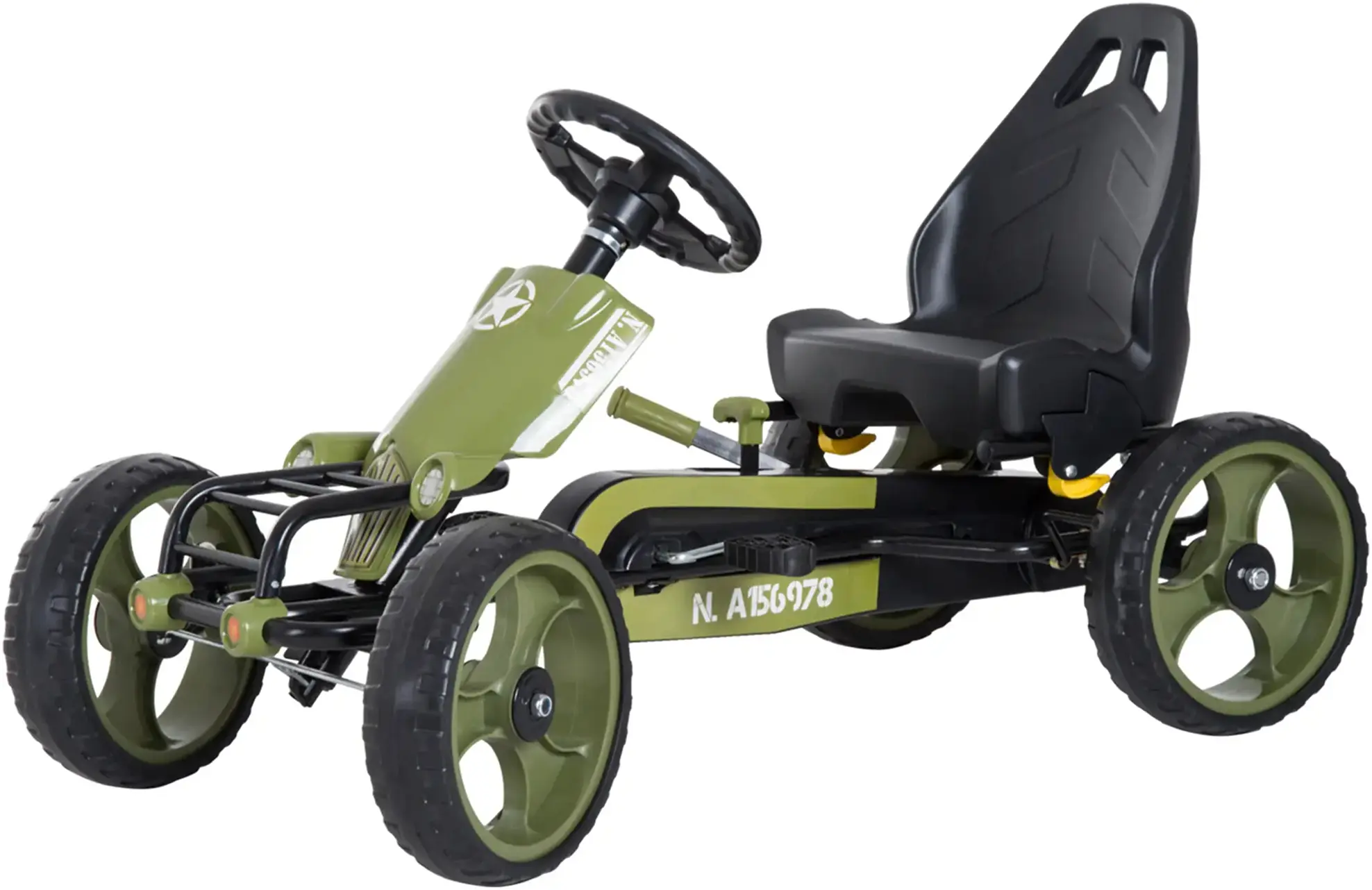 Картинг с педалями HomCom 341-025 (Green/Black) - 2