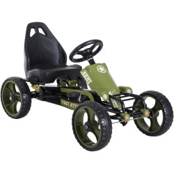 Картинг с педалями HomCom 341-025 (Green/Black)