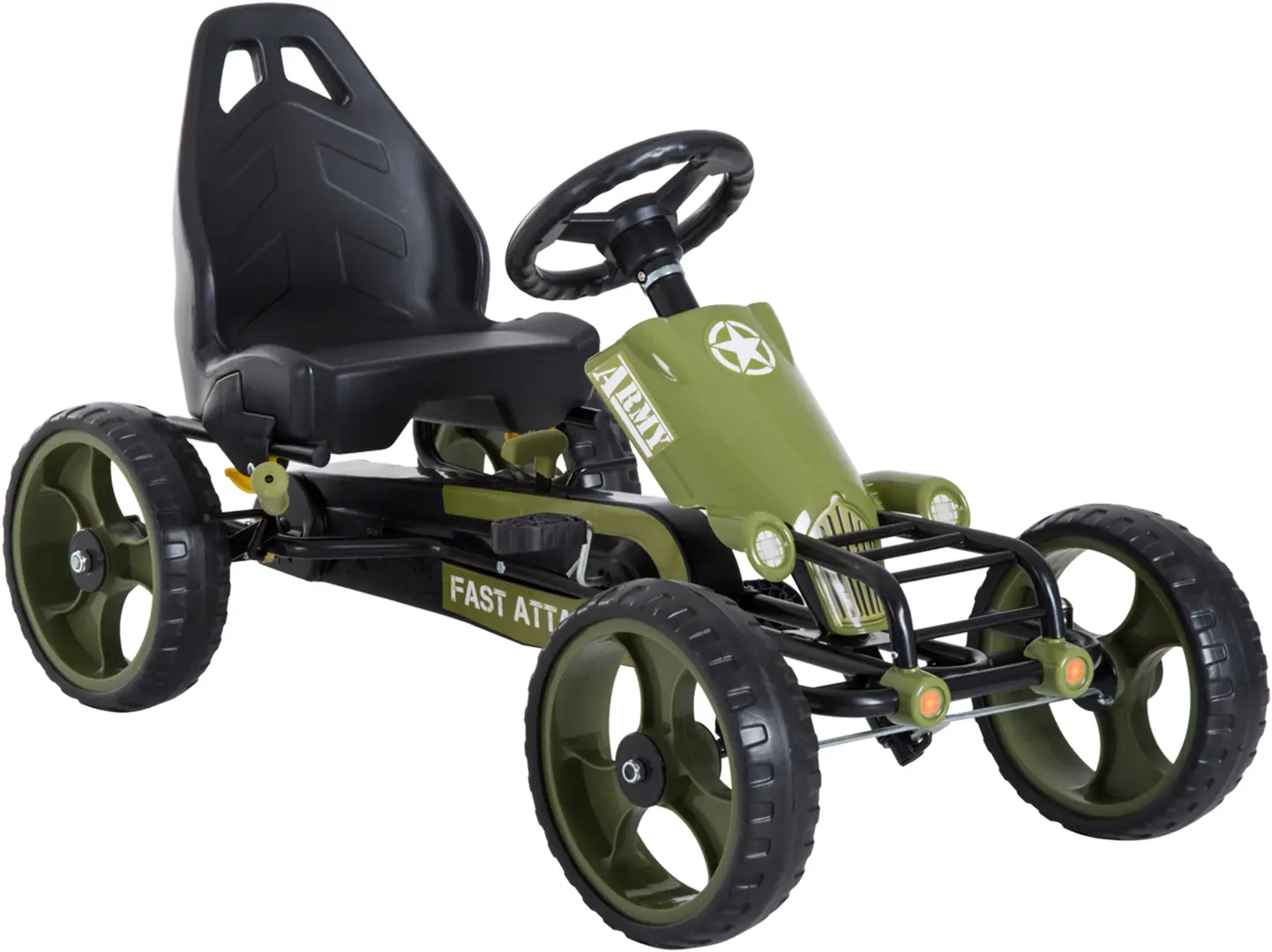 Картинг с педалями HomCom 341-025 (Green/Black)