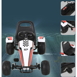 Картинг с педалями HomCom 341-036 (White) Thumb