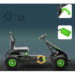 Картинг с педалями HomCom 370-256V00GN (Green) Thumb