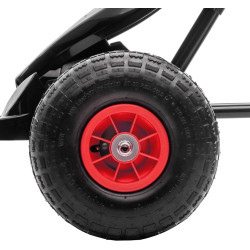 Carting cu pedale Homcom 370-256V00RD (Red/Black) Thumb