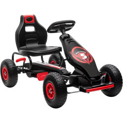 Carting cu pedale Homcom 370-256V00RD (Red/Black)