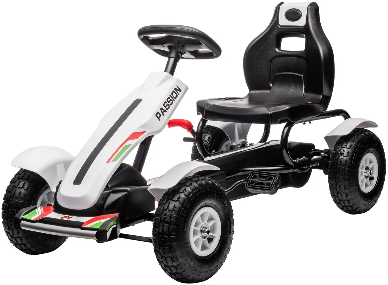 Картинг с педалями HomCom 370-276V00WT (White)