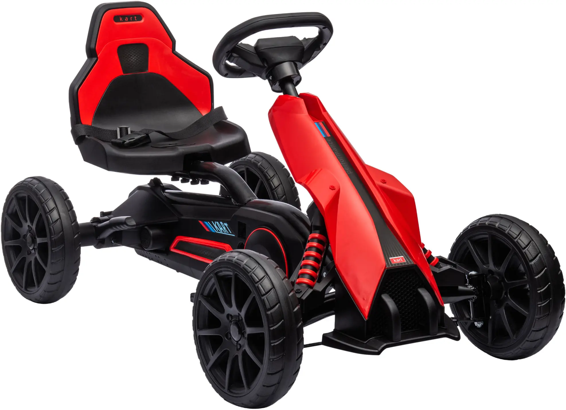 Carting cu pedale HomCom 370-286V00RD (Red/Black) - 2