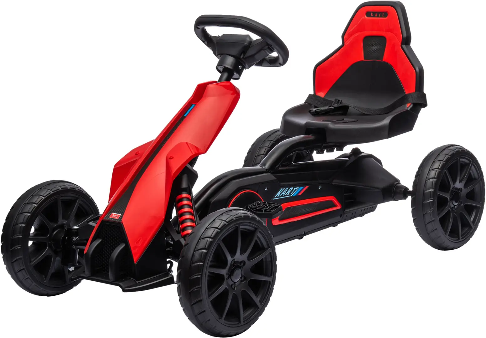 Carting cu pedale HomCom 370-286V00RD (Red/Black)