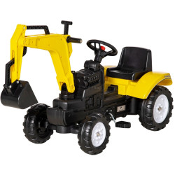 Педальный трактор-экскаватор HomCom 370-193 (Yellow)