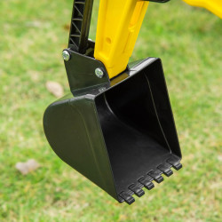 Педальный трактор-экскаватор HomCom 370-193 (Yellow) Thumb