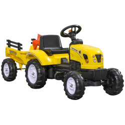 Педальный трактор Homcom 341-017V00YL (Yellow)