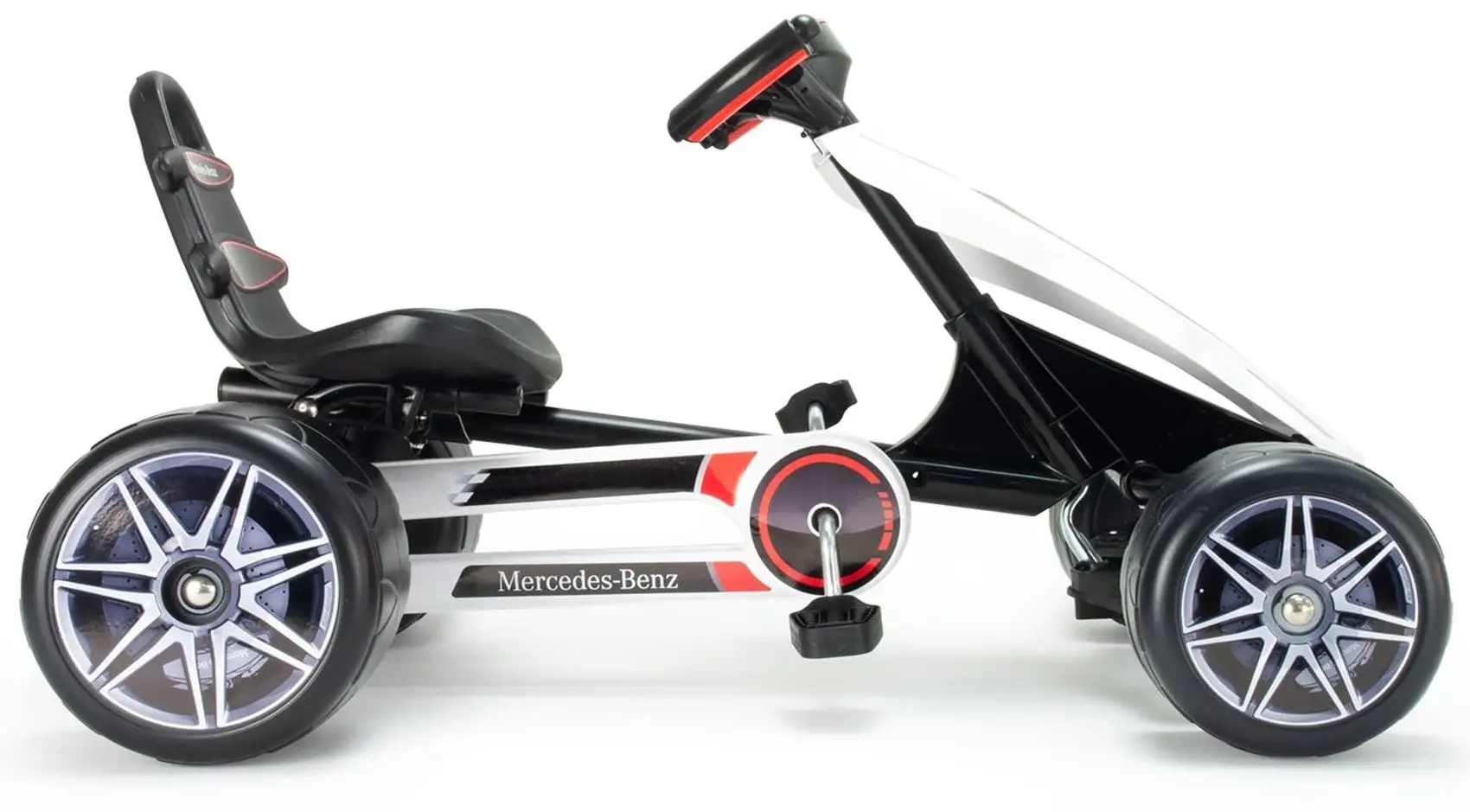 Carting cu pedale Injusa Mercedes-Benz 4122IN (White/Black) - 2