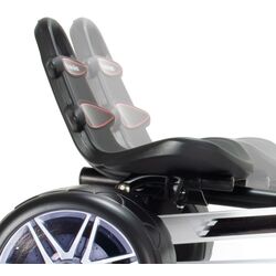 Carting cu pedale Injusa Mercedes-Benz 4122IN (White/Black) Thumb