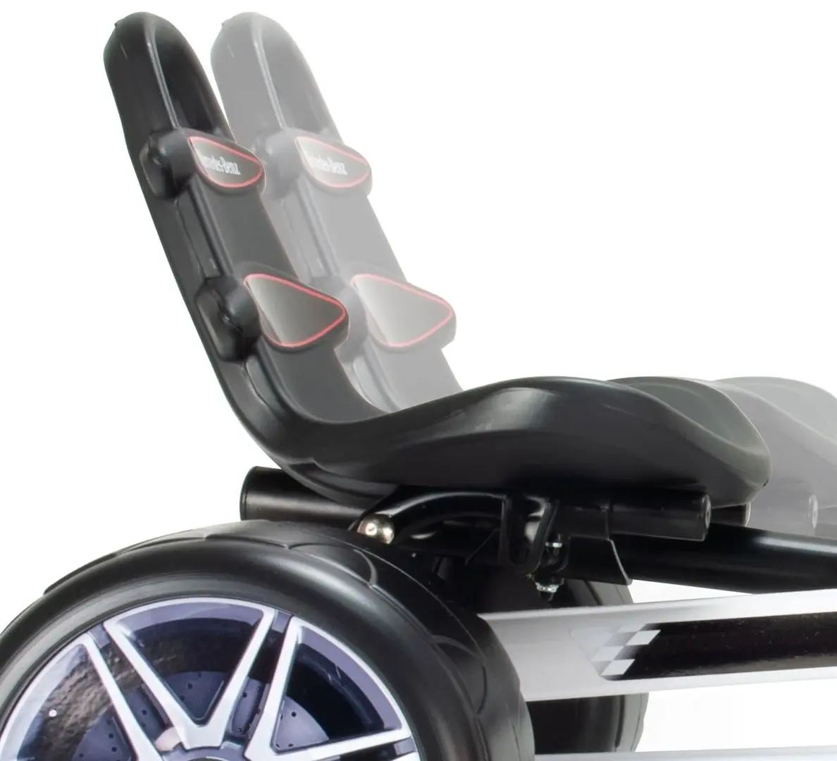 Carting cu pedale Injusa Mercedes-Benz 4122IN (White/Black) - 4