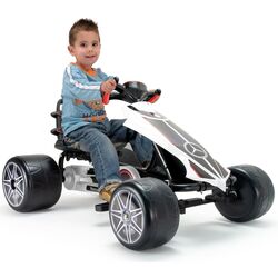 Carting cu pedale Injusa Mercedes-Benz 4122IN (White/Black) Thumb