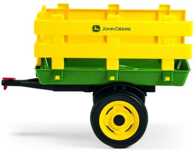 Remorca pentru tractor cu pedale RollyToys John Deere Peg Perego (Yellow/Green)