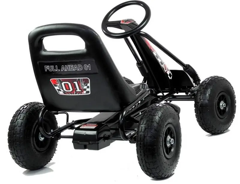 Carting cu pedale Lean Cars A-15 Go-Kart (Black)