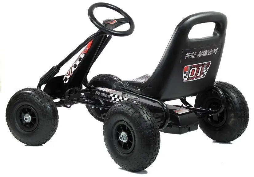 Carting cu pedale Lean Cars A-15 Go-Kart (Black)
