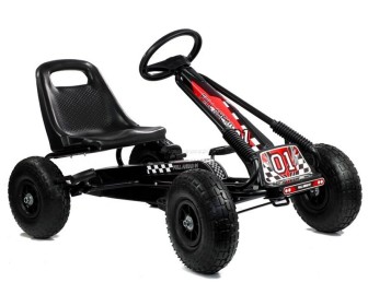 Carting cu pedale Lean Cars A-15 Go-Kart (Black)