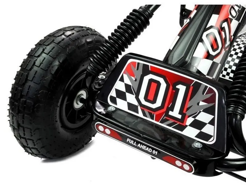 Carting cu pedale Lean Cars A-15 Go-Kart (Black)