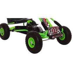 Carting cu pedale Lean Cars A-15 Go-Kart (Green) Thumb