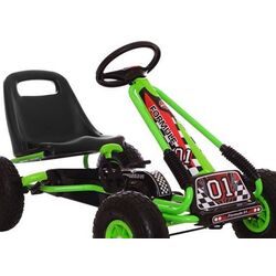Carting cu pedale Lean Cars A-15 Go-Kart (Green) Thumb