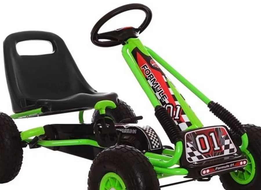 Carting cu pedale Lean Cars A-15 Go-Kart (Green)