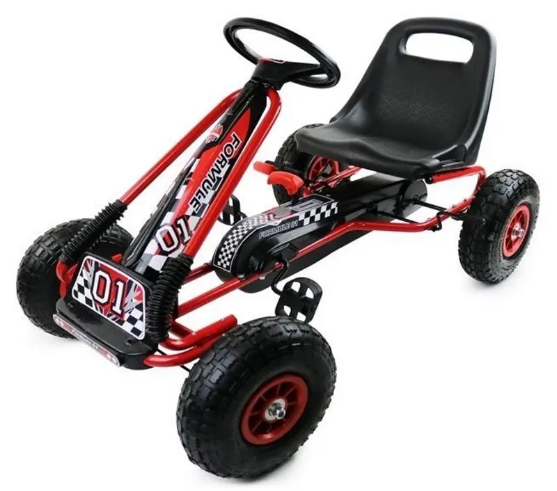 Carting cu pedale Lean Cars A-15 Go-Kart (Red)