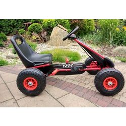 Carting cu pedale Lean Cars A-15 Go-Kart (Red) Thumb