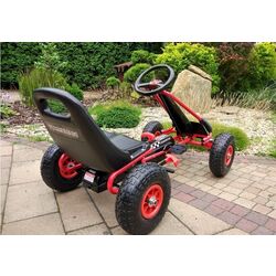 Carting cu pedale Lean Cars A-15 Go-Kart (Red) Thumb