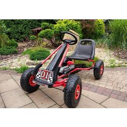 Carting cu pedale Lean Cars A-15 Go-Kart (Red) Thumb
