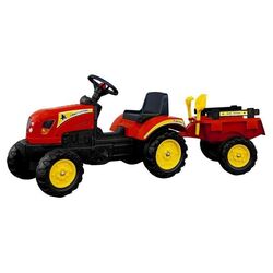 Tractor cu pedale si remorca Lean Cars 5228 (Red/Yellow) Thumb