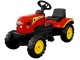 Tractor cu pedale si remorca Lean Cars 5228 (Red/Yellow)