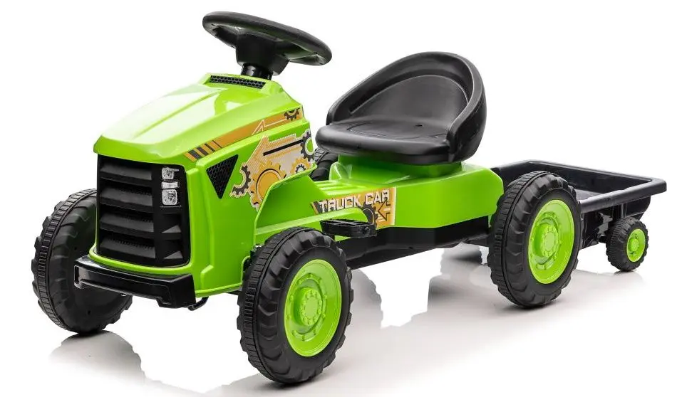 Tractor cu pedale si remorca Lean Cars G206 (Green)