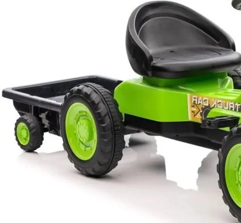 Tractor cu pedale si remorca Lean Cars G206 (Green)