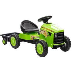 Tractor cu pedale si remorca Lean Cars G206 (Green)