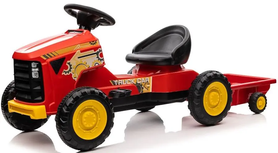 Tractor cu pedale si remorca Lean Cars G206 (Red)