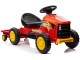 Tractor cu pedale si remorca Lean Cars G206 (Red)