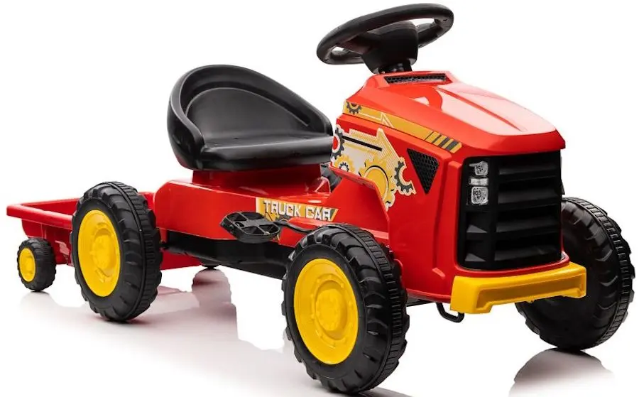 Tractor cu pedale si remorca Lean Cars G206 (Red)