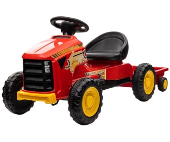 Tractor cu pedale si remorca Lean Cars G206 (Red)