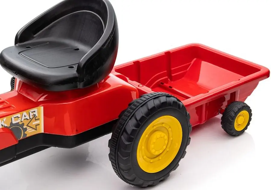 Tractor cu pedale si remorca Lean Cars G206 (Red)