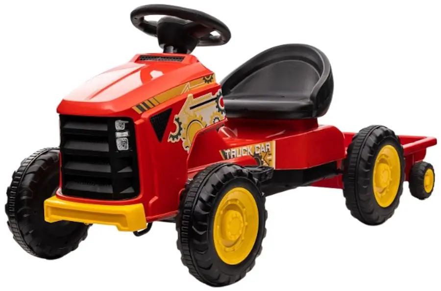 Tractor cu pedale si remorca Lean Cars G206 (Red)