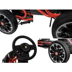 Carting cu pedale Lean Toys Go-Cart Abarth (Black) Thumb