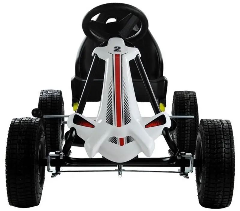 Carting cu pedale LeanToys Go-Kart Monster (White/Black)