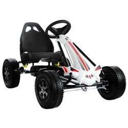 Carting cu pedale LeanToys Go-Kart Monster (White/Black)