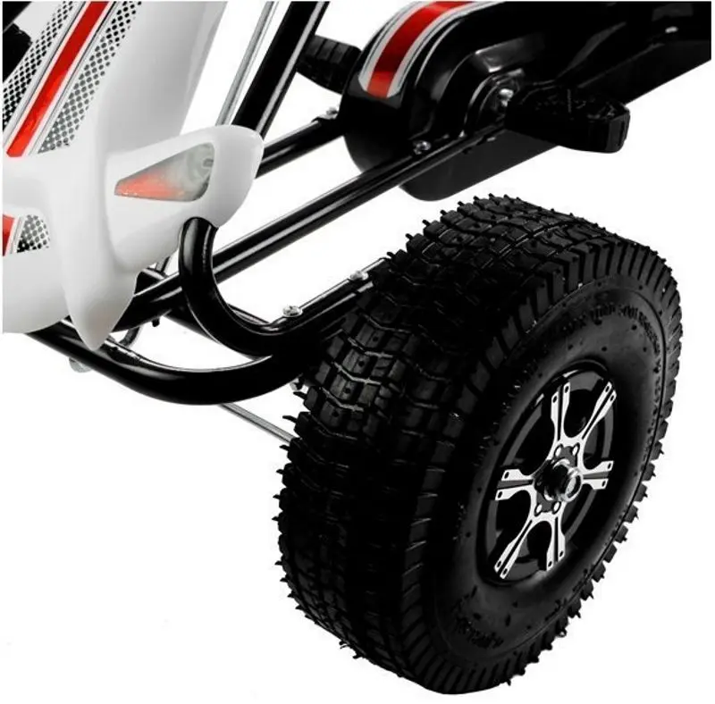 Carting cu pedale LeanToys Go-Kart Monster (White/Black)
